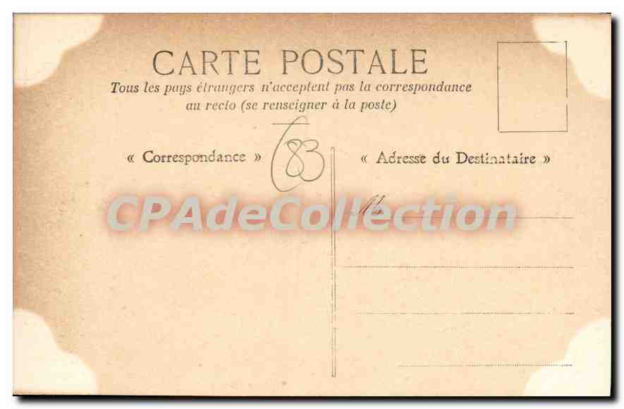 Toulon — Le Mourillon. Jardin d'Acclimatation — Collection A. Couturier — Achterkant