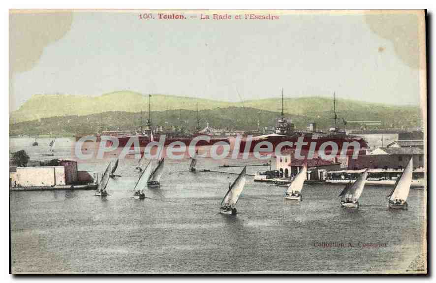 Toulon — La Rade et l'Escadre — Collection A. Couhurier
