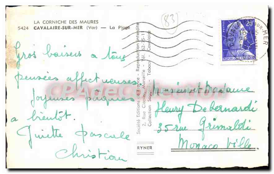 La Corniche des Maures — La Plage — Société Éditions de France — Reverso