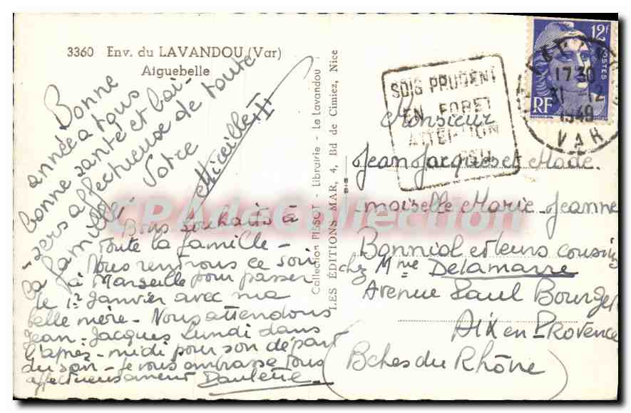 Vue de la plage d'Aiguebelle — Env. du Lavandou (Var) — Éditions Mar — Reverso