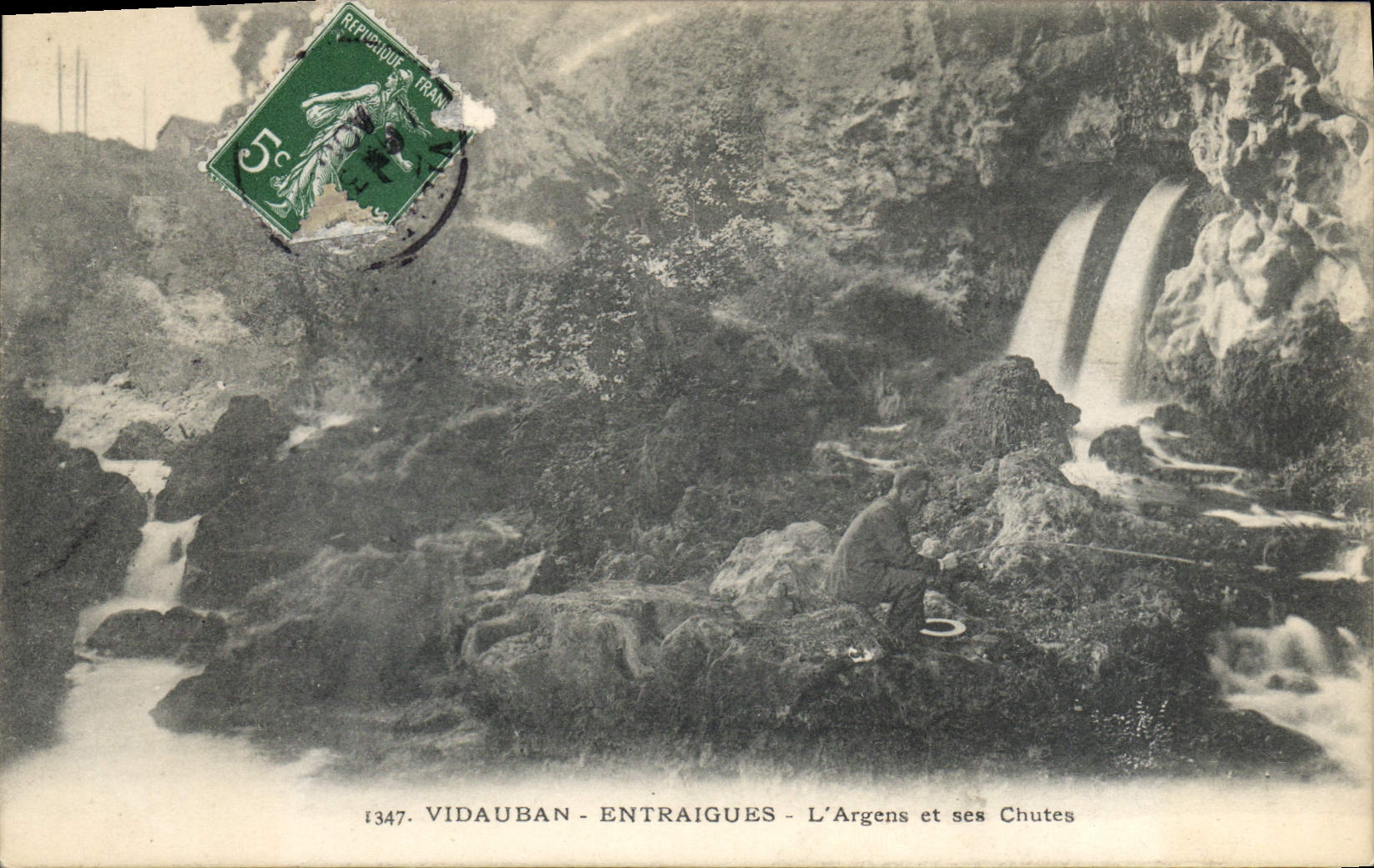 CPA Vidauban Entraigues l'Argens et ses Chutes 