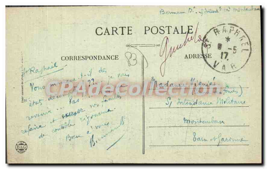 Fréjus — Vue générale — La Lanterne, Entrée du Port des Romains — Verso