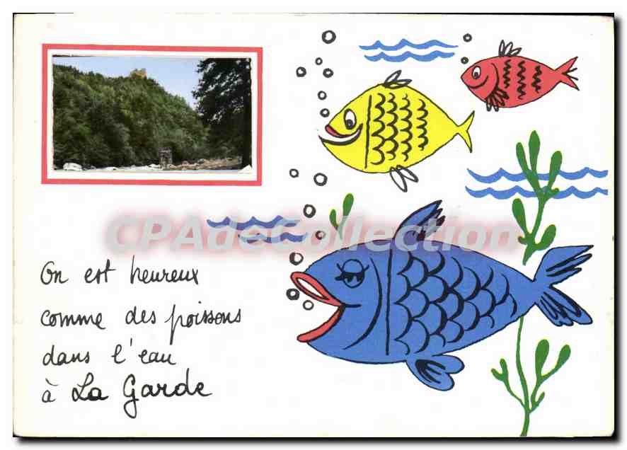 CPSM Comme les poissons Dans l'Eau a La Garde 