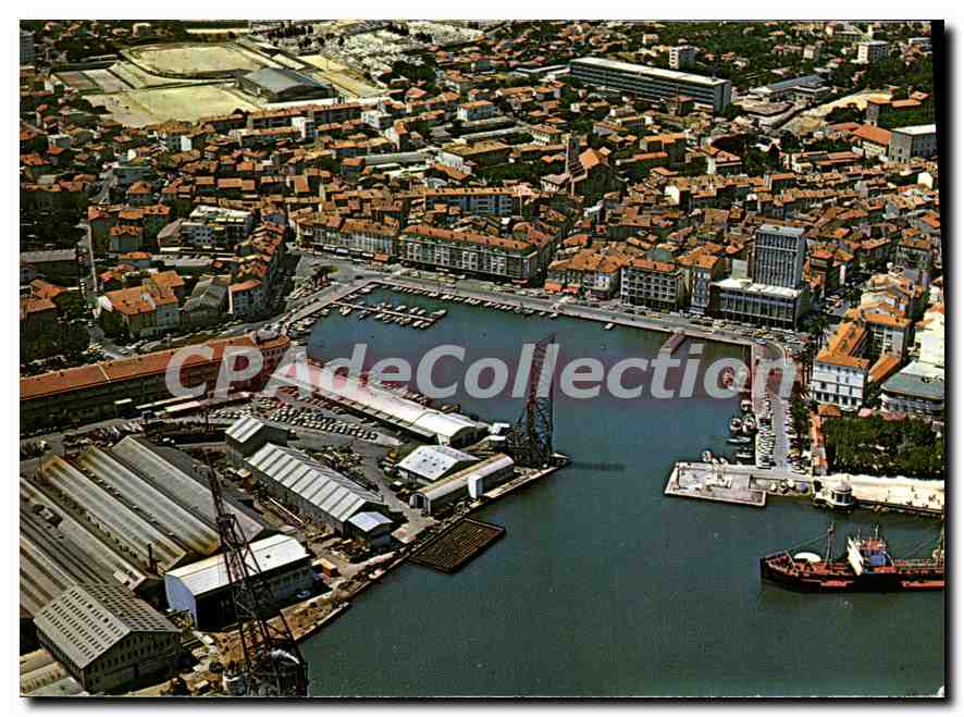 La Seyne-sur-Mer — Luchtfoto van de haven — Edities S.I.R.A. Chrome