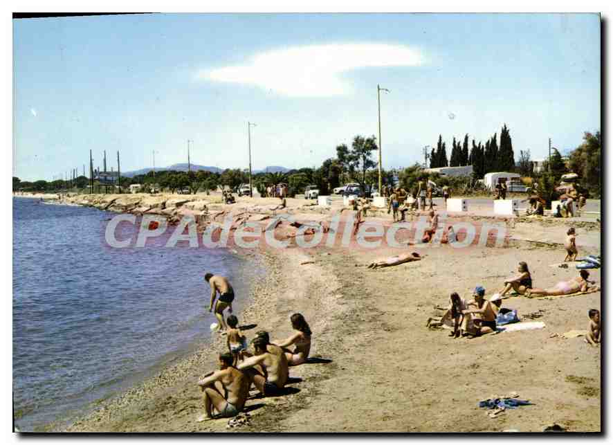 CPSM Lumiere et beaute de la Cote d'Azur La Londe les Maures La plage de Miratar 