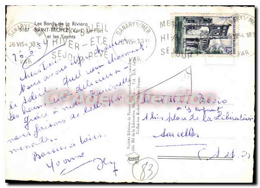 Saint-Tropez — Le Port et les Yachts — Société Éditions de France — Reverso