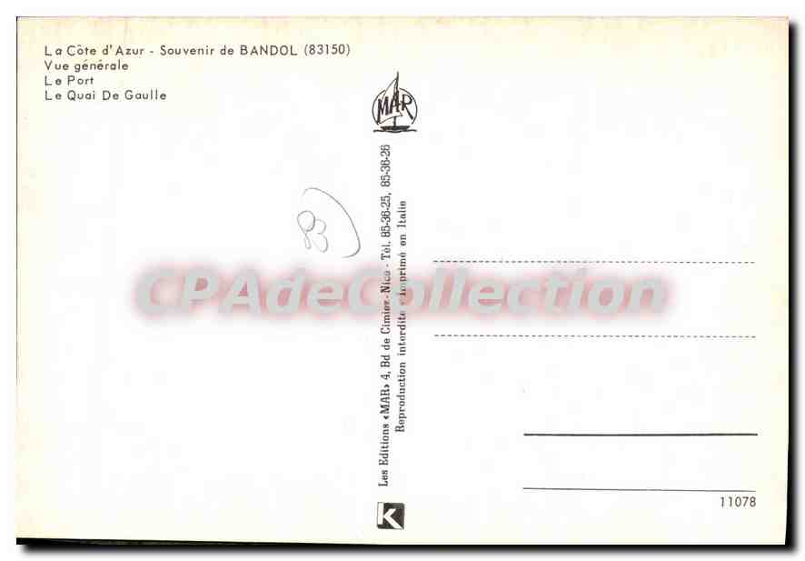 Bandol — Vue générale — Les Éditions MAR — Reverso
