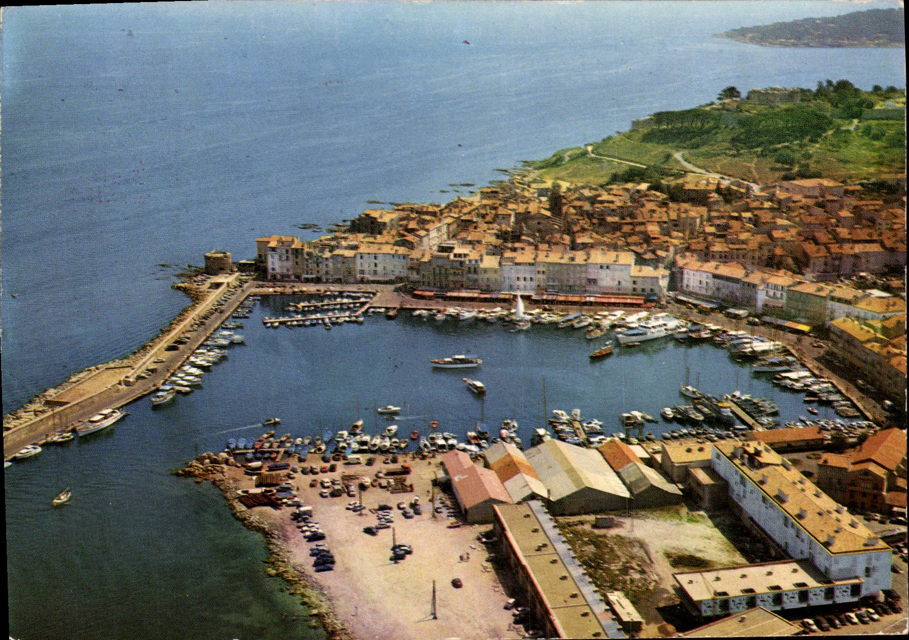 Saint-Tropez — Vue aérienne sur le Port et la Ville — Société Clapier, n° 12.066