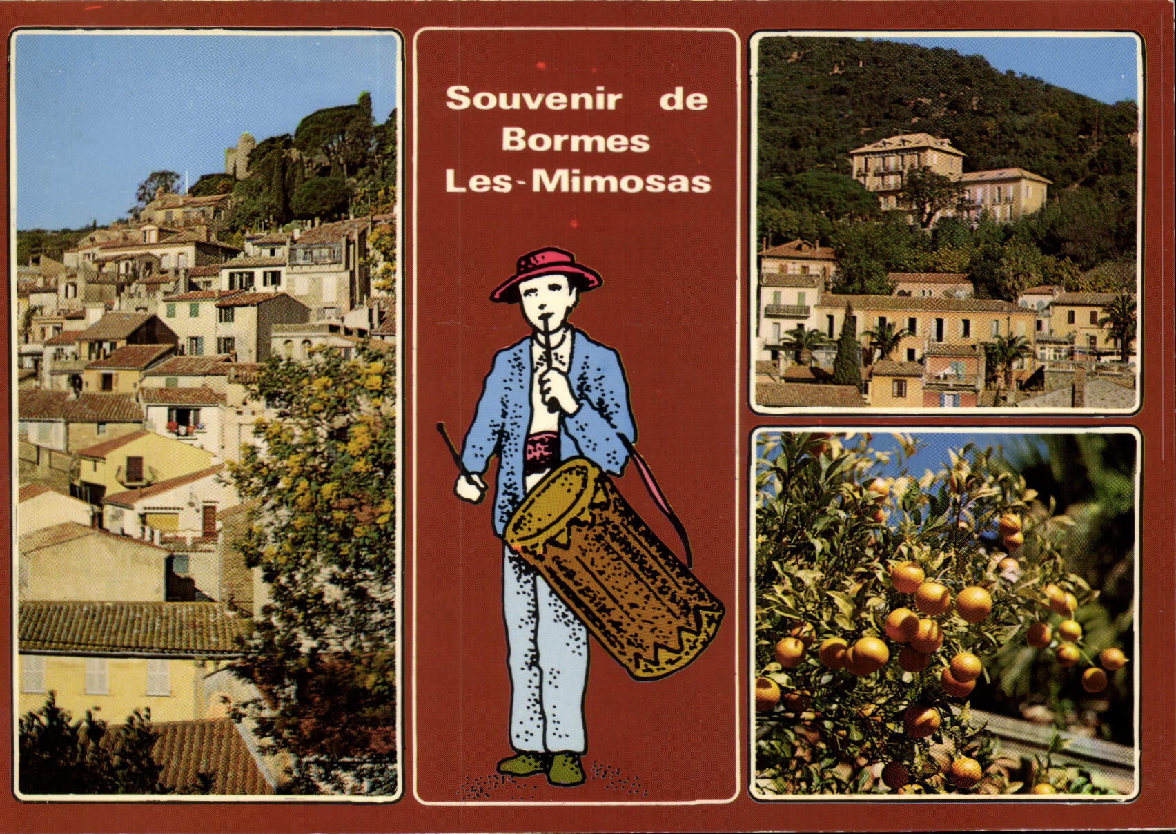 Bormes-les-Mimosas — Souvenir de Bormes Les-Mimosas — Les Éditions en France - Recto