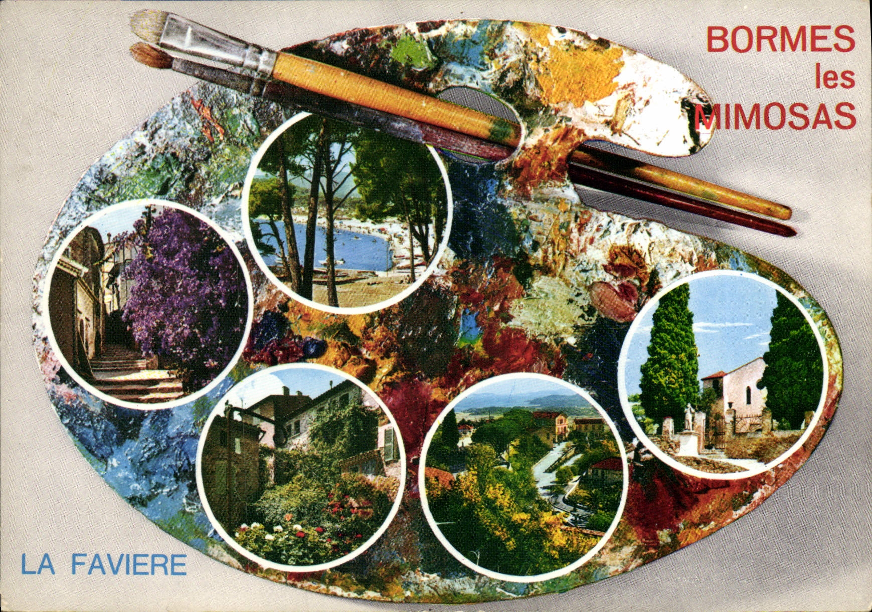 CPSM La Cote D'Azur Bormes Les Mimosas la Faviere Var 
