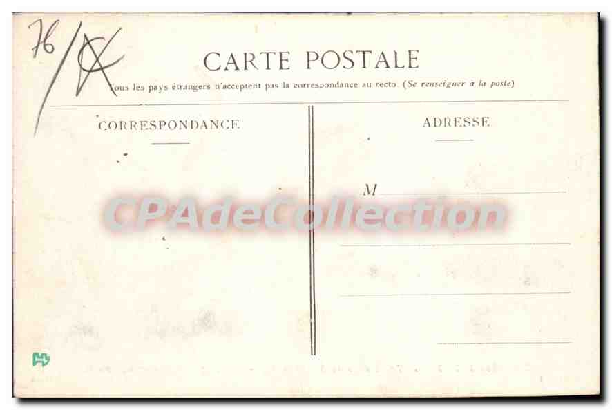 CPA Vue sur St Sever et Rouen collection de la compagnie des Tramway de Bonsecours — Rückseite