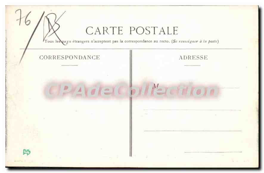 CPA Voie du Tramway en lacet collection de la compagnie des Tramway de Bonsecours — Rückseite