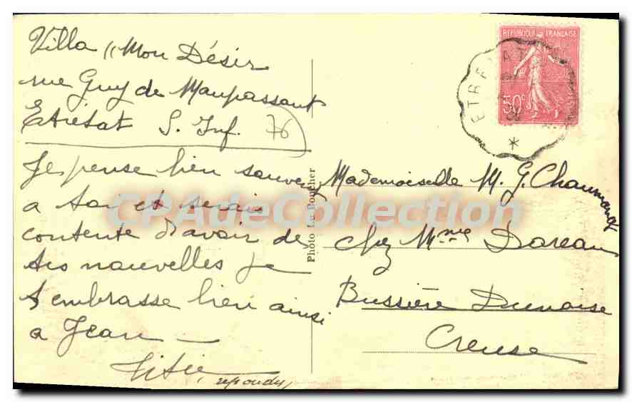 CPA Etretat Seine Inferieure Monument Nungesser et Coli Ceuvre de l'Architecte Louis Rey Sculpteurs — Reverso