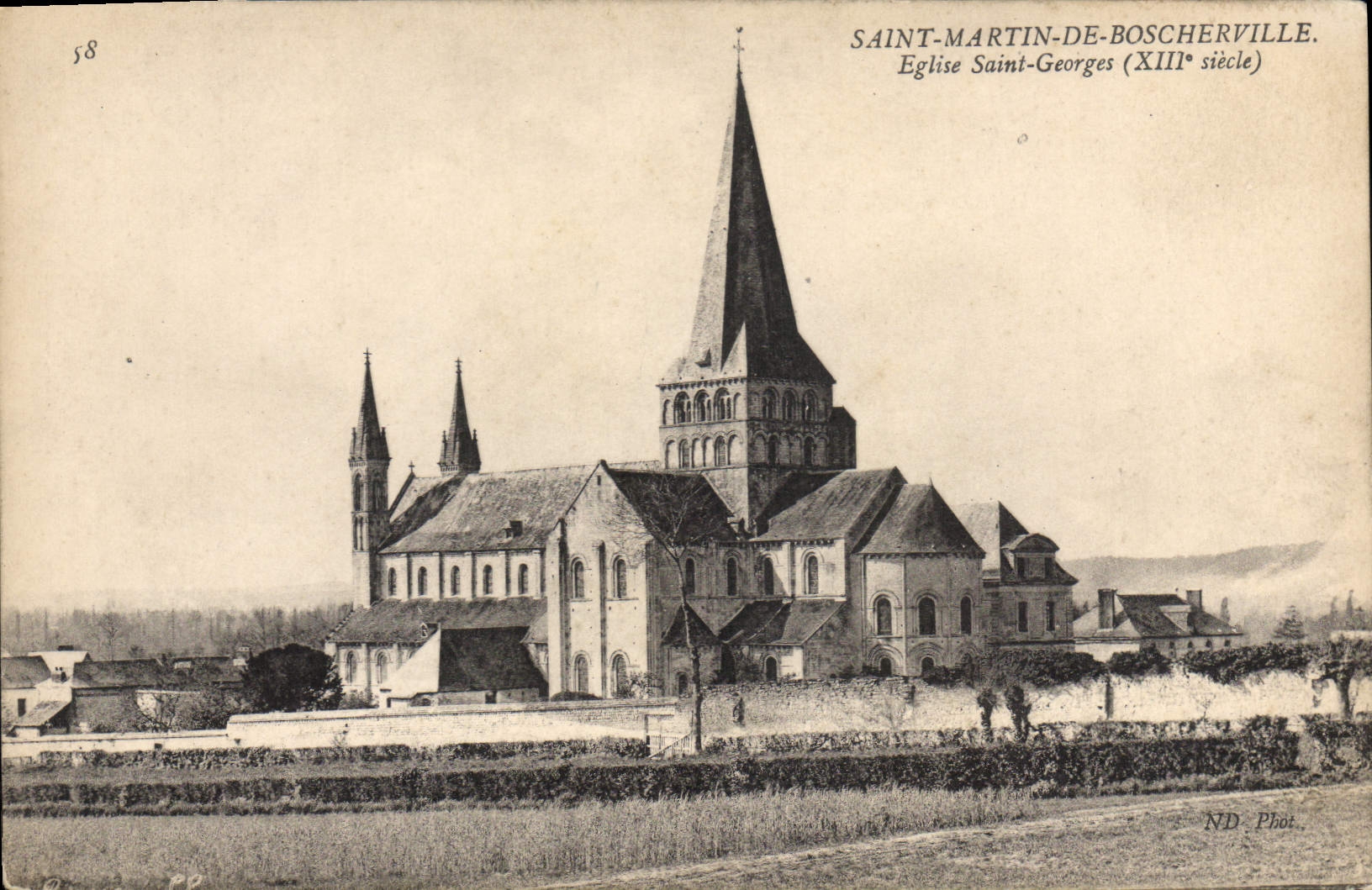 CPA Saint Martin de Boscherville Eglise Saint Georges XIII siecle 