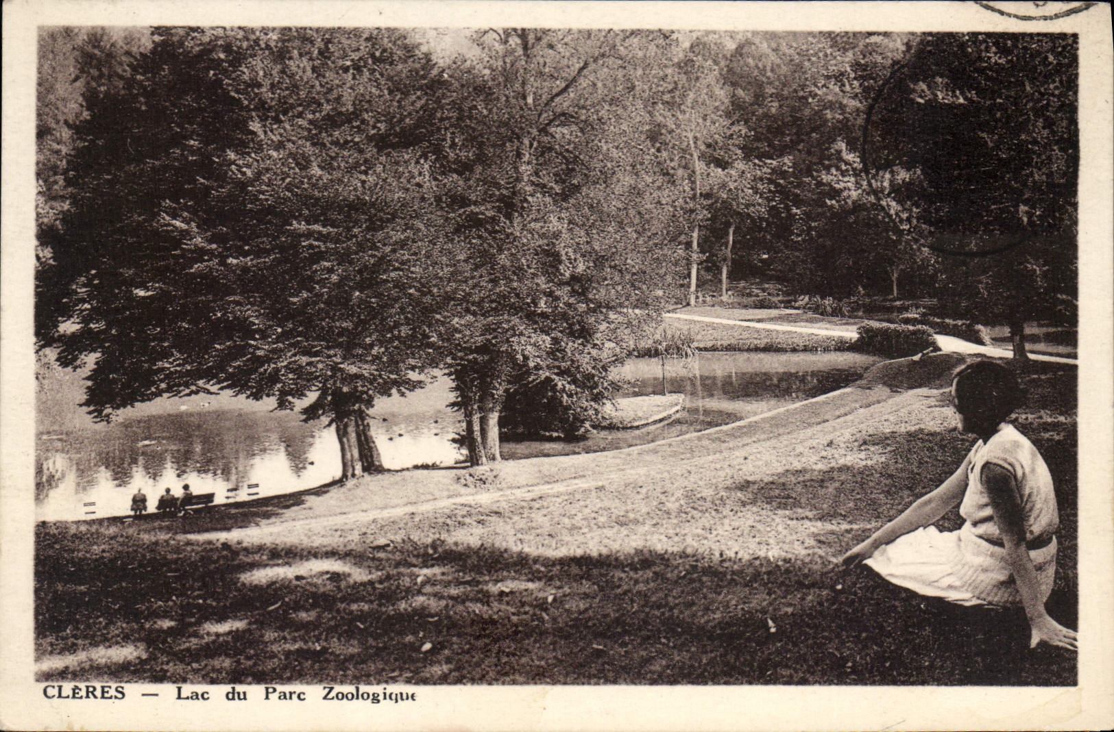 CPA Cleres Lac du parc Zoologique 
