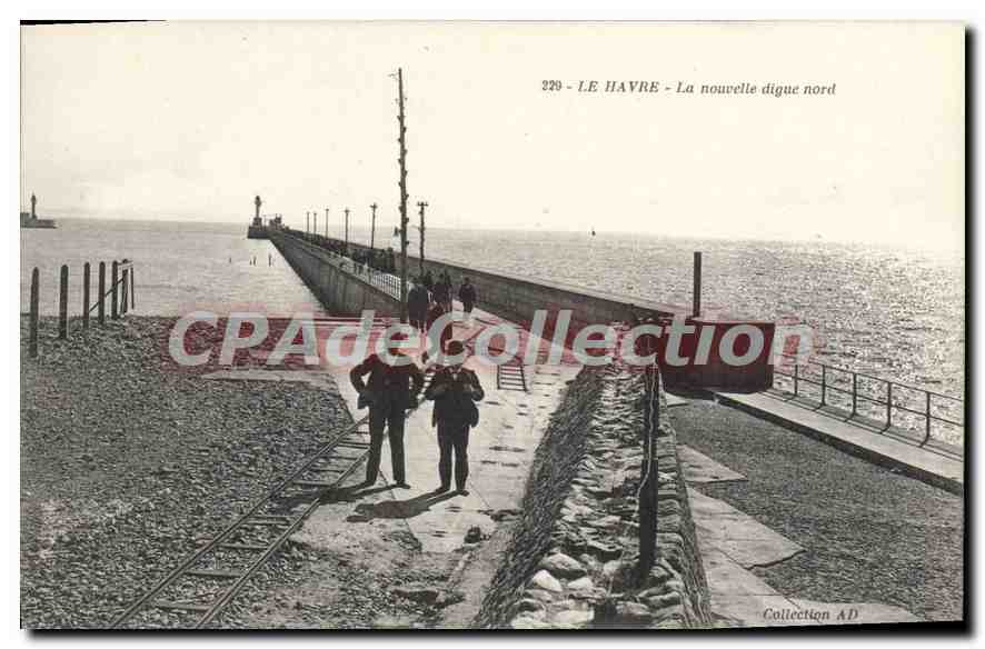 CPA Le Havre la nouvelle digue nord 