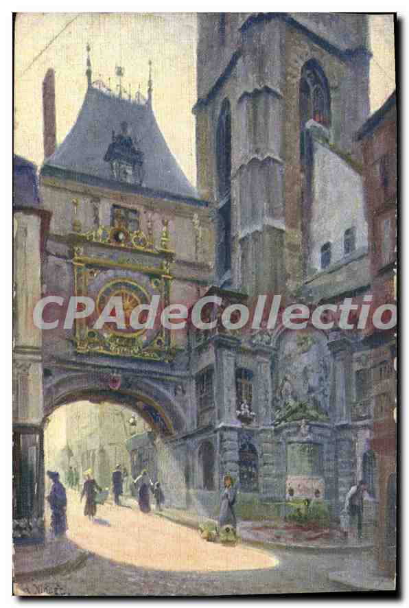 CPA Rouen Pittoresque Fontaine du Gros Horloge 
