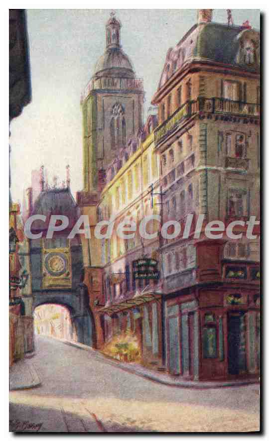 CPA Rouen rue de la Grosse Horloge 