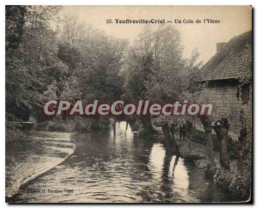 CPA Touffreville Criel un coin de l'Yeres 