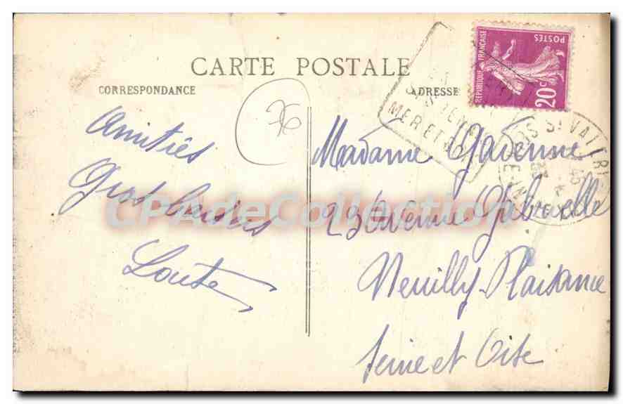 CPA St Valery en Caux S Inf l'Heure du Bain  — Rückseite