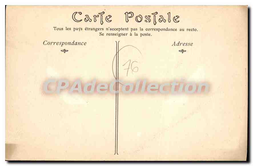 CPA Varengeville Seine Inferieure Plage  — Rückseite