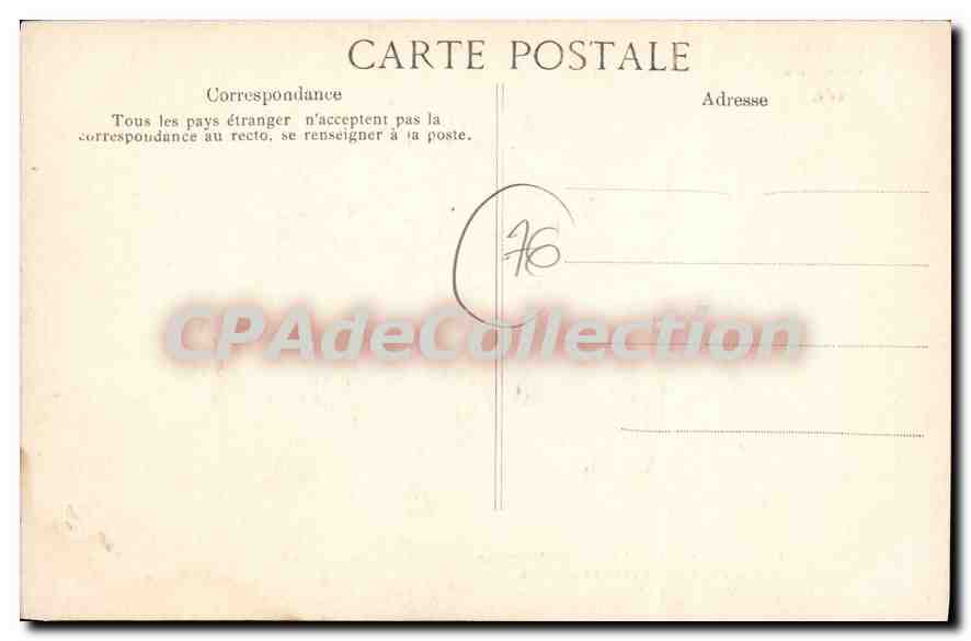 CPA Fecamp la Digue promenade et le boulevard des Bains  — Rückseite