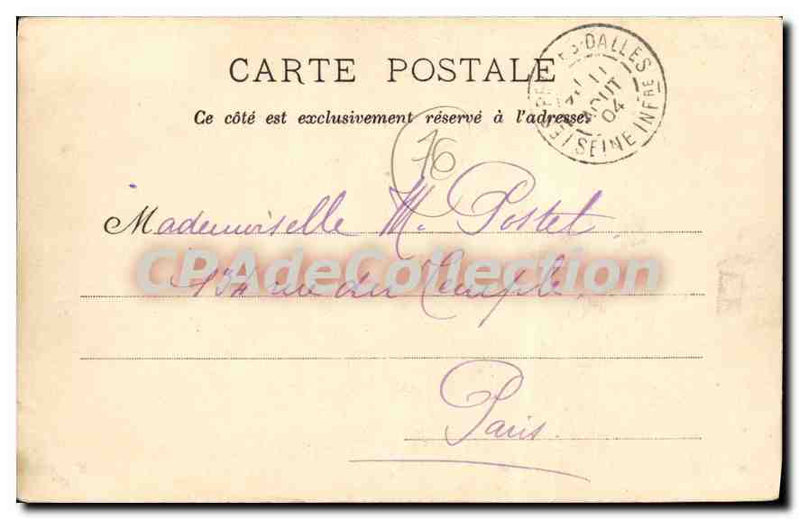 CPA Le Littoral Seine Inferieure sur la Durdent  — Rückseite