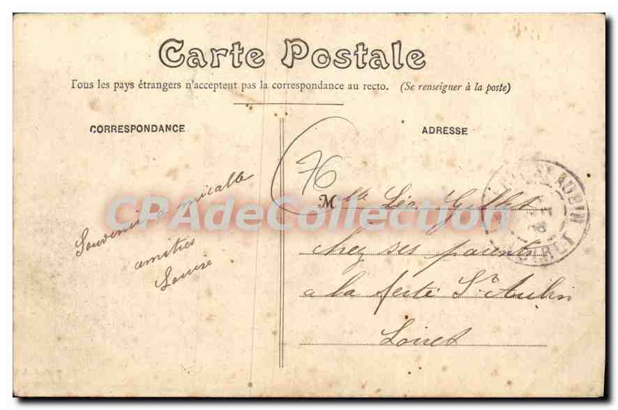 CPA Pourville vue generale  — Rückseite