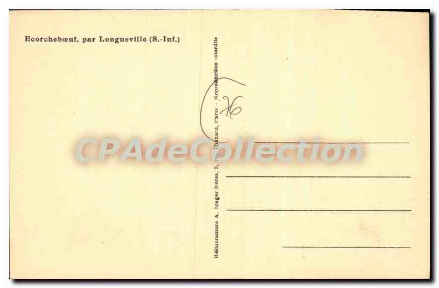CPA Ecorcheboeuf par Longueville S Inf  — Rückseite
