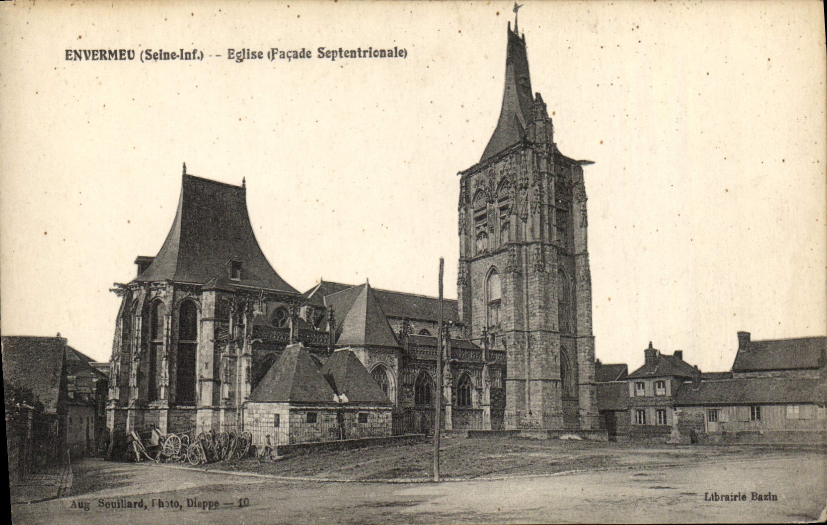 CPA Envermeu Seine Inf eglise facade septentrionale 