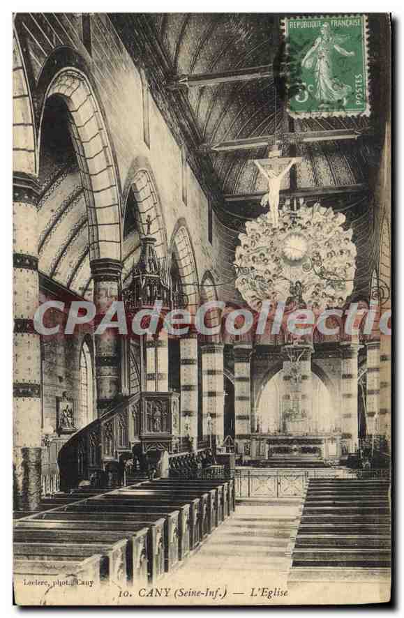 CPA Cany Seine Inf L'Eglise 