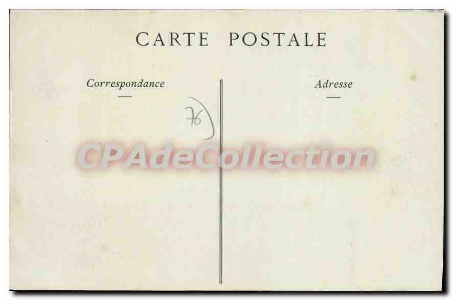 CPA Fecamp Ancien Abbaye Cour de la Maitrise  — Verso