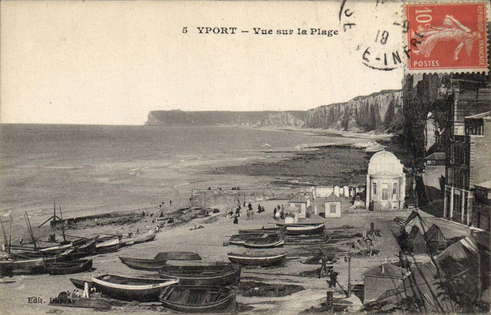 CPA Yport vue sur la plage 