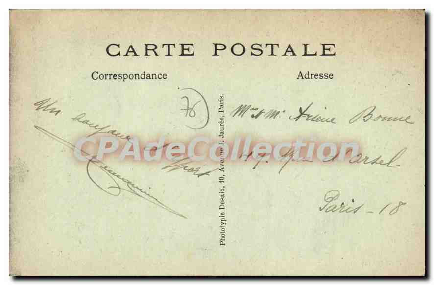 CPA Yport vue sur la plage  — Rückseite