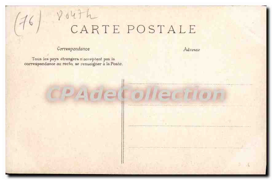 CPA Environs du Havre Saint Adresse manoir de Vittenval  — Rückseite