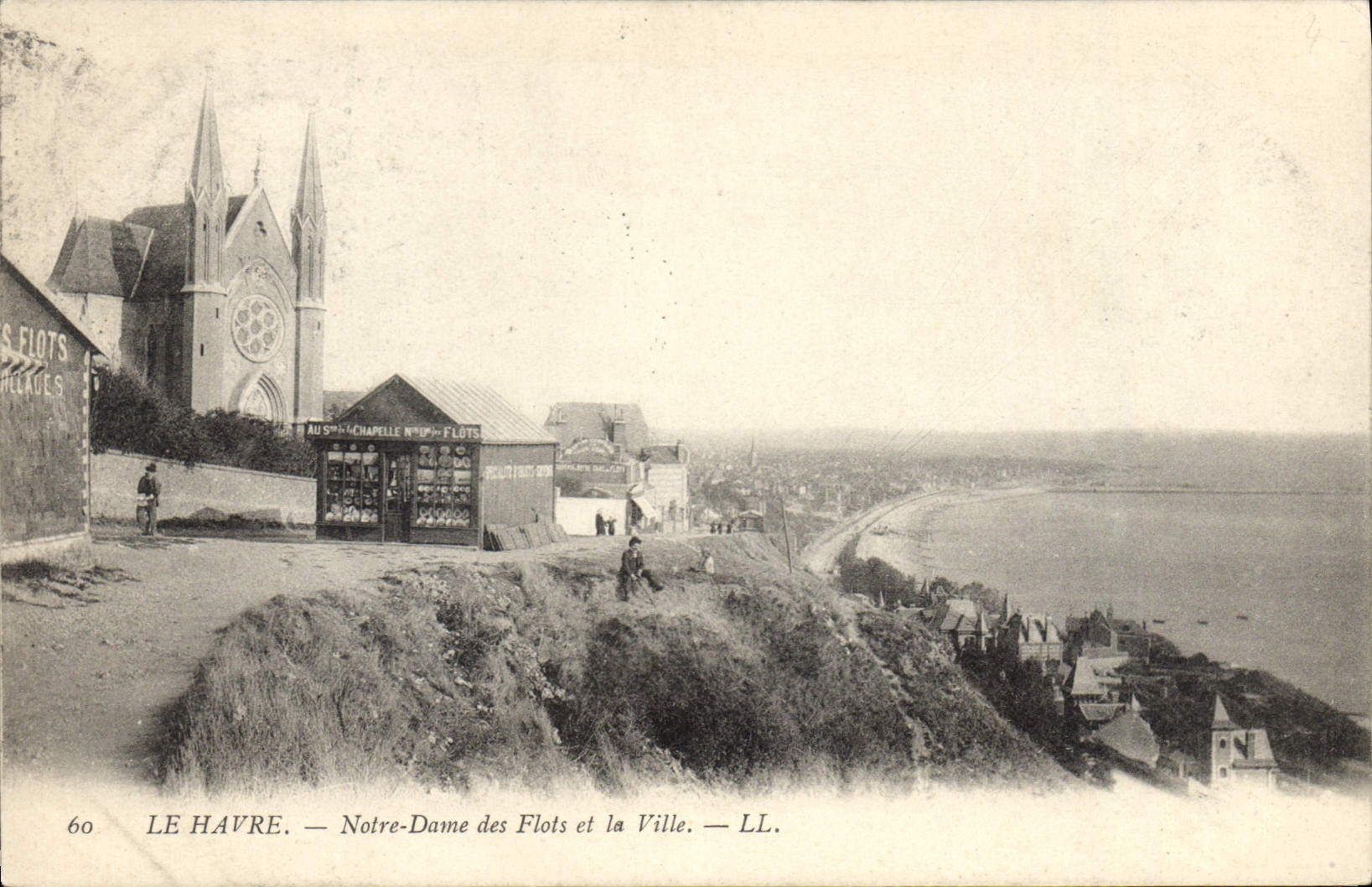 CPA Le Havre Notre Dame des Flots et la Ville 