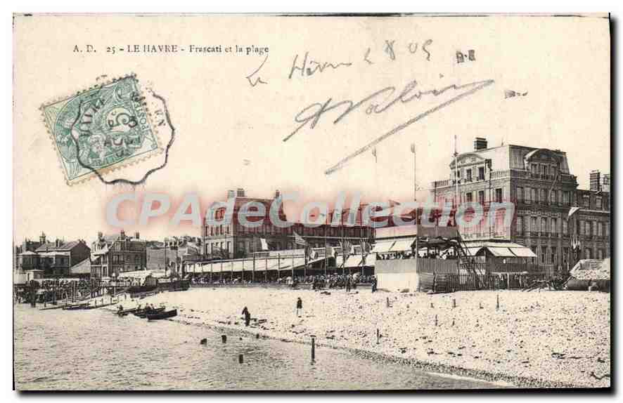 CPA Le Havre Frascati et la plage 