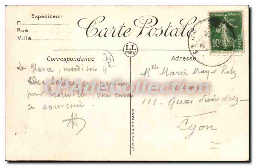 CPA Le Havre la rue de Paris  — Verso