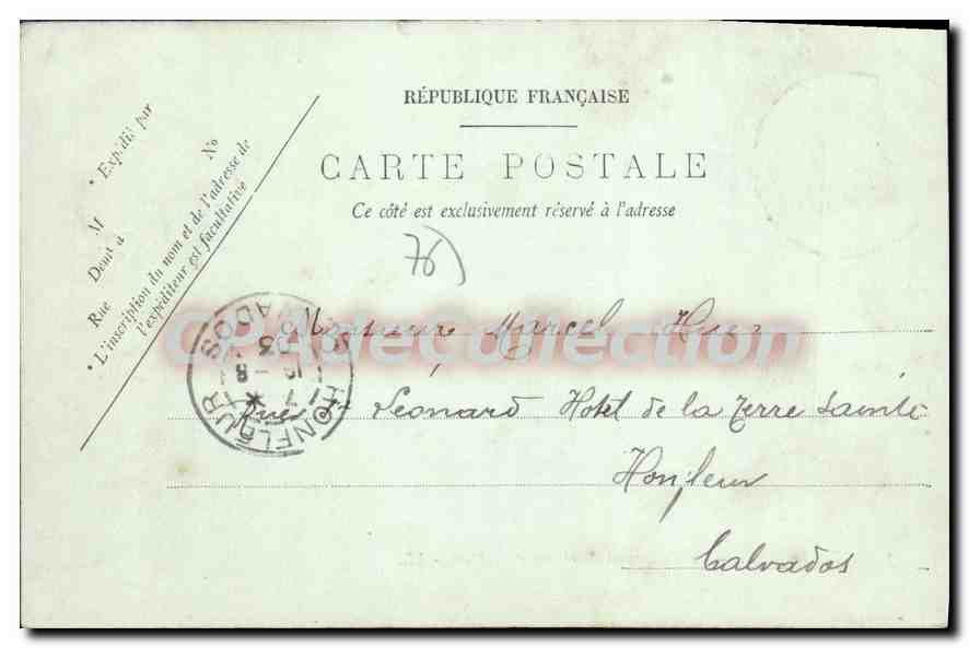 CPA Le Havre le boulevard Maritime et la Heve  — Verso