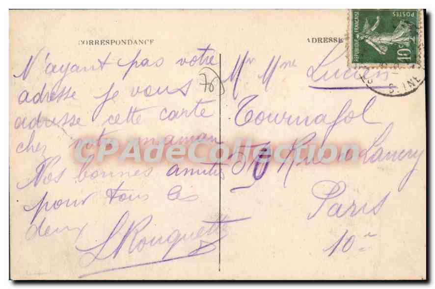 CPA St Pierre en port la vallee et les Bois  — Rückseite
