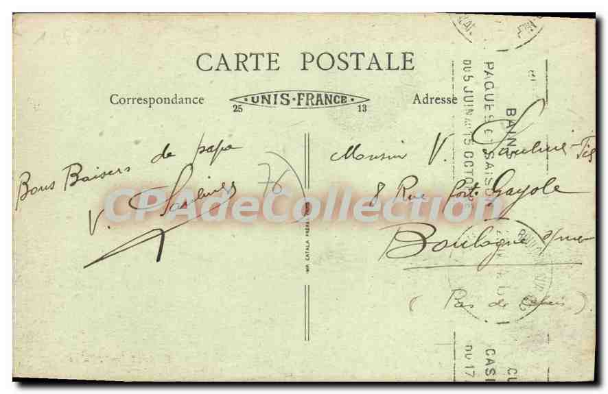 CPA Le Littoral Seine Inferieure Cany le chateau construit sous Louis XIII par Fr Mansart  — Rückseite