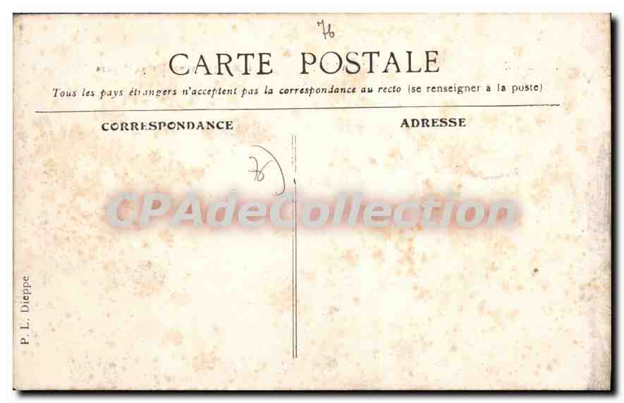 CPA Dieppe l'Arundel debarquement des passagers  — Rückseite