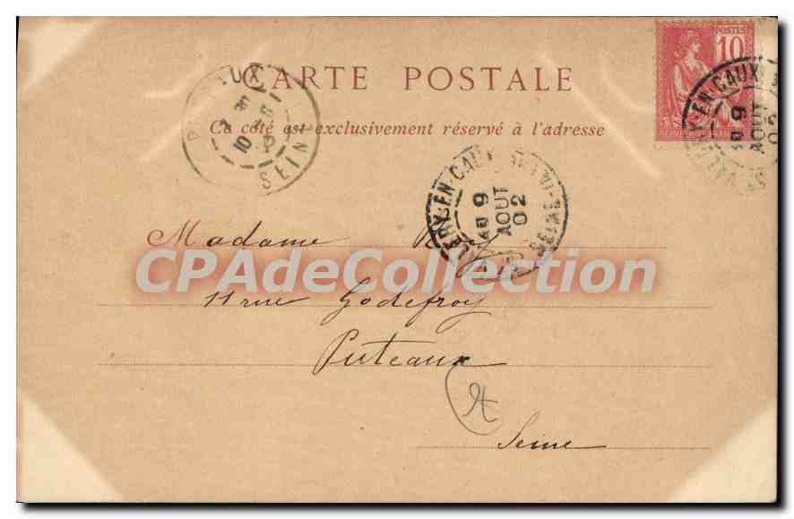 CPA Saint Valery en Caux les Jetees au moment de la Maree  — Rückseite