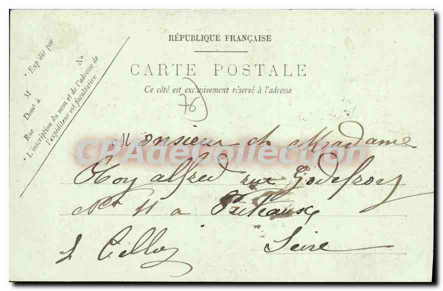 CPA Dieppe la gare Maritime  — Rückseite