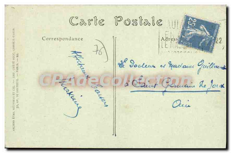 CPA Caudebec en Caux Vieilles maisons rue de la Boucherie  — Rückseite