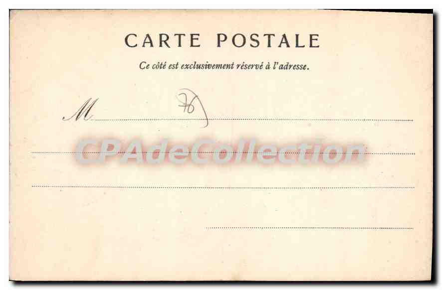 CPA Fecamp chateau d'Auberville  — Rückseite