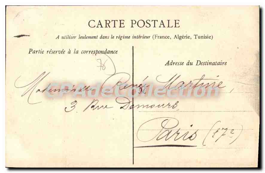 CPA Chateau de montigny S Inf  — Rückseite