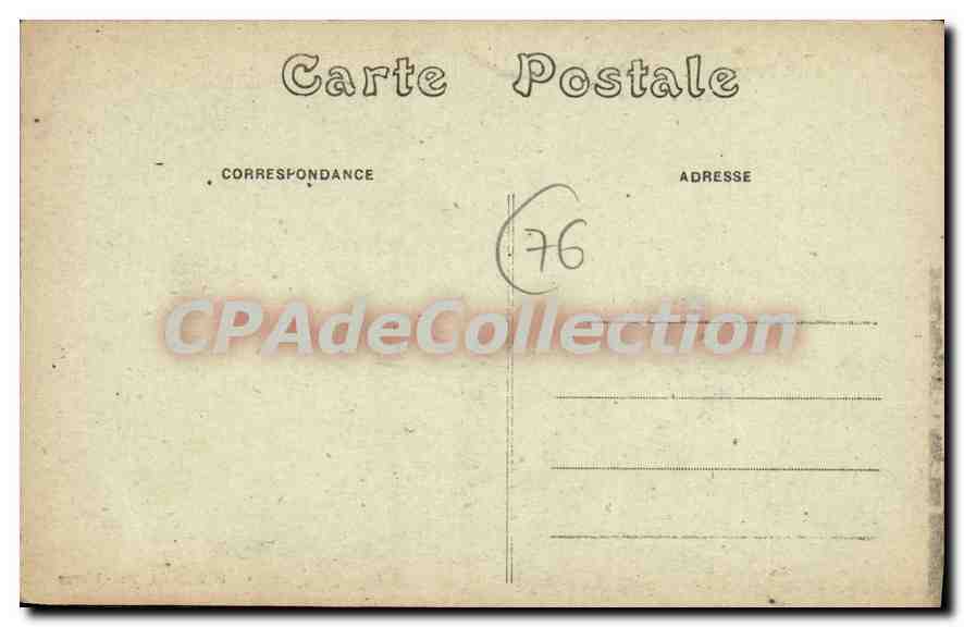 CPA Dieppe la rue Aguado  — Rückseite