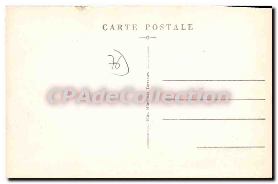 CPA Puys la plage et les Cabines  — Verso