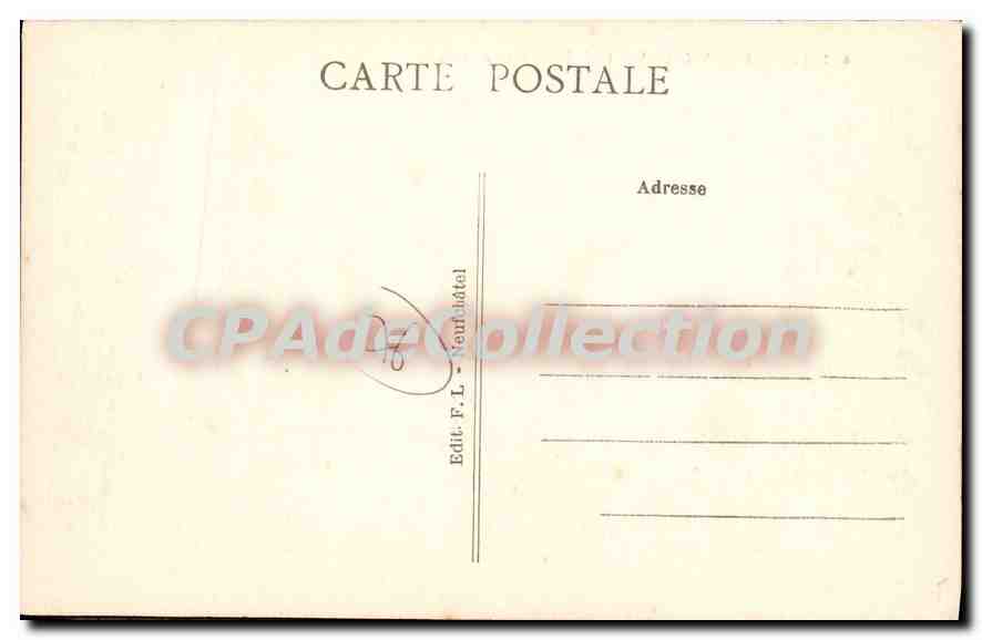 CPA Neufchatel en Saosnois le chateau des Tourelles  — Verso